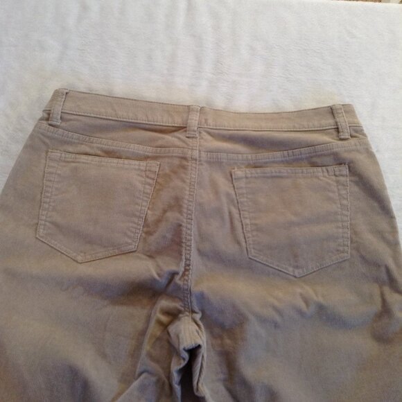 St. John's Bay Tan corduroys with elastic waist 13 - Picture 3 of 4